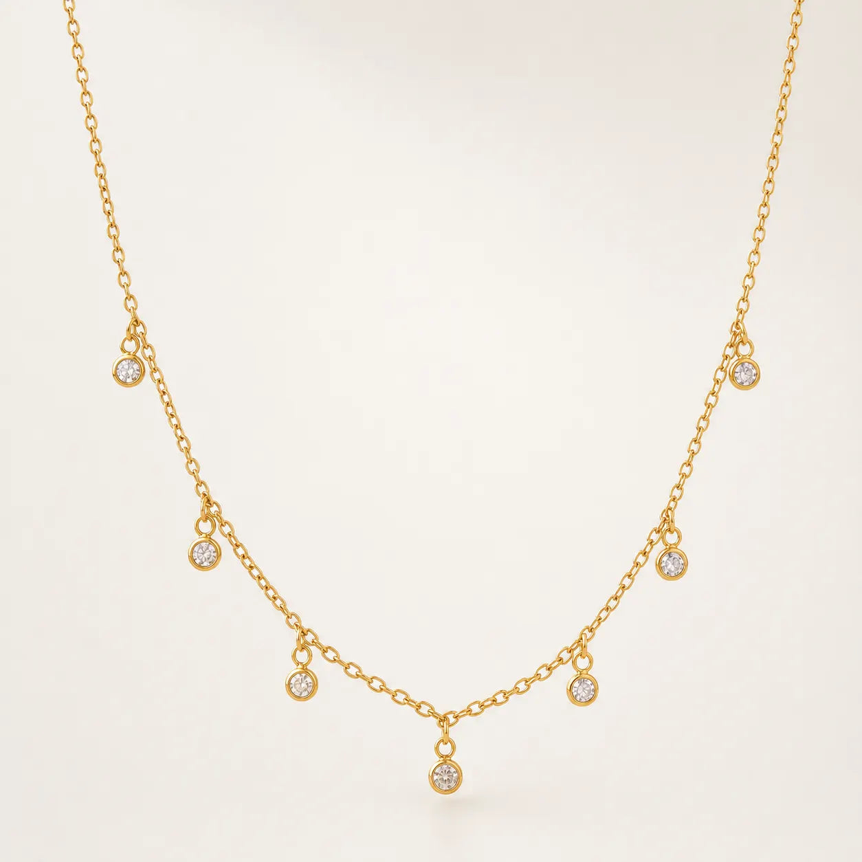 Glint Drop Necklace - 18K Gold Plated