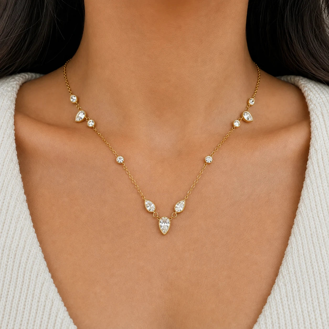 Golden Dew Necklace - 18K Gold Plated