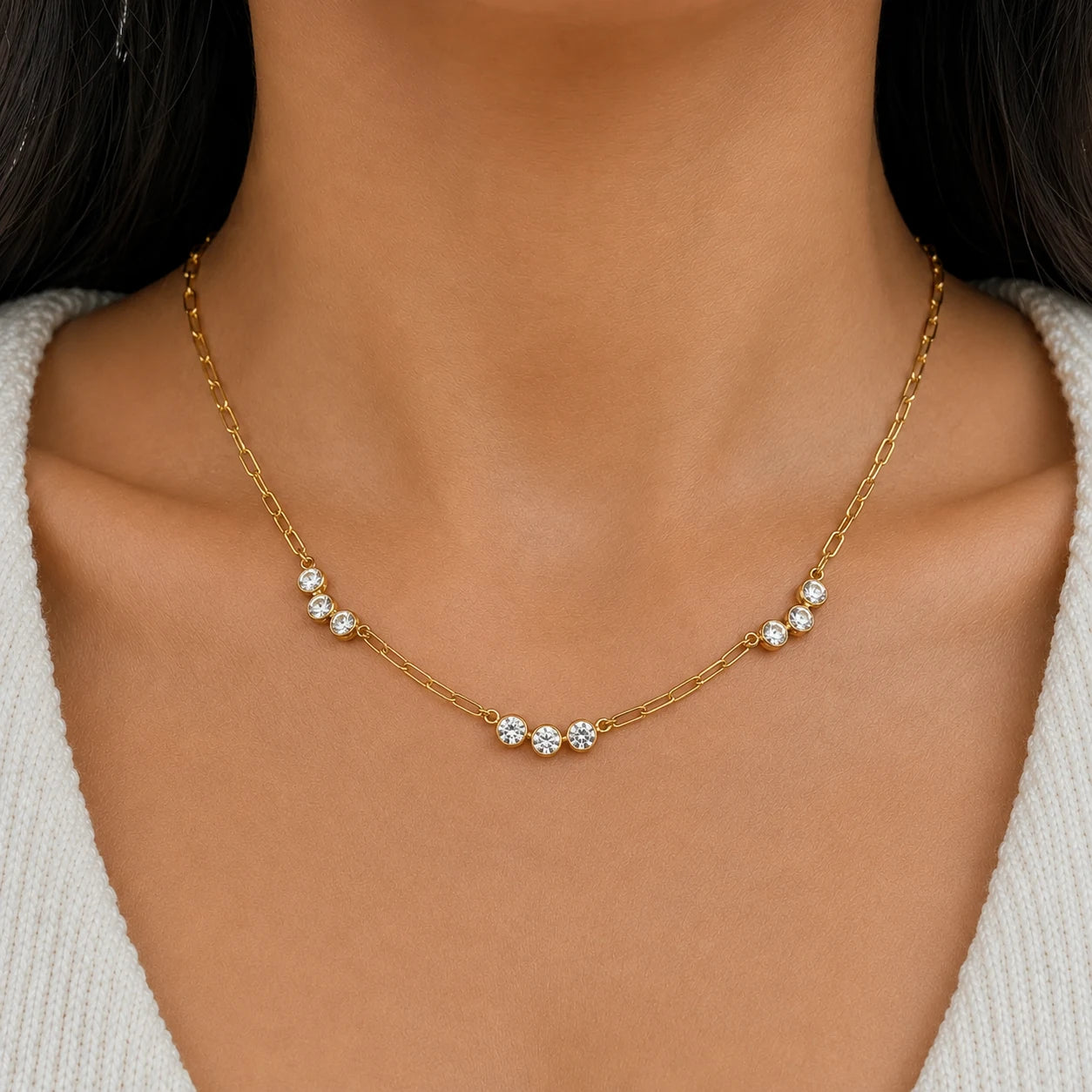 Starlit Trail Necklace - 18K Gold Plated
