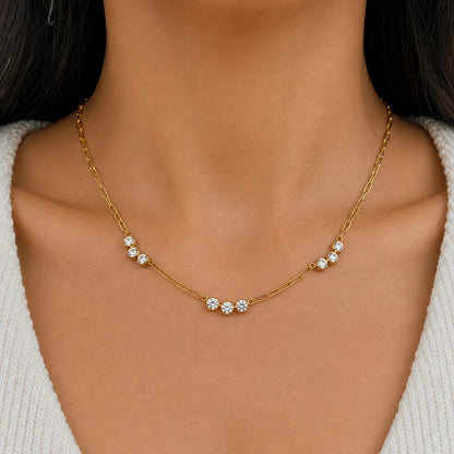 Starlit Trail Necklace - 18K Gold Plated