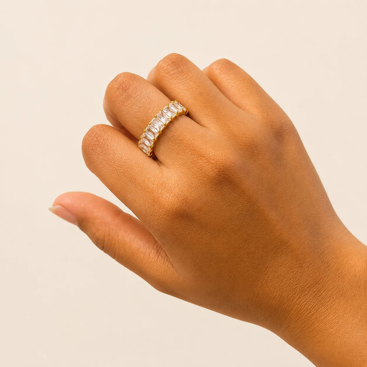 Starlit Band Ring - 18K Gold Plated