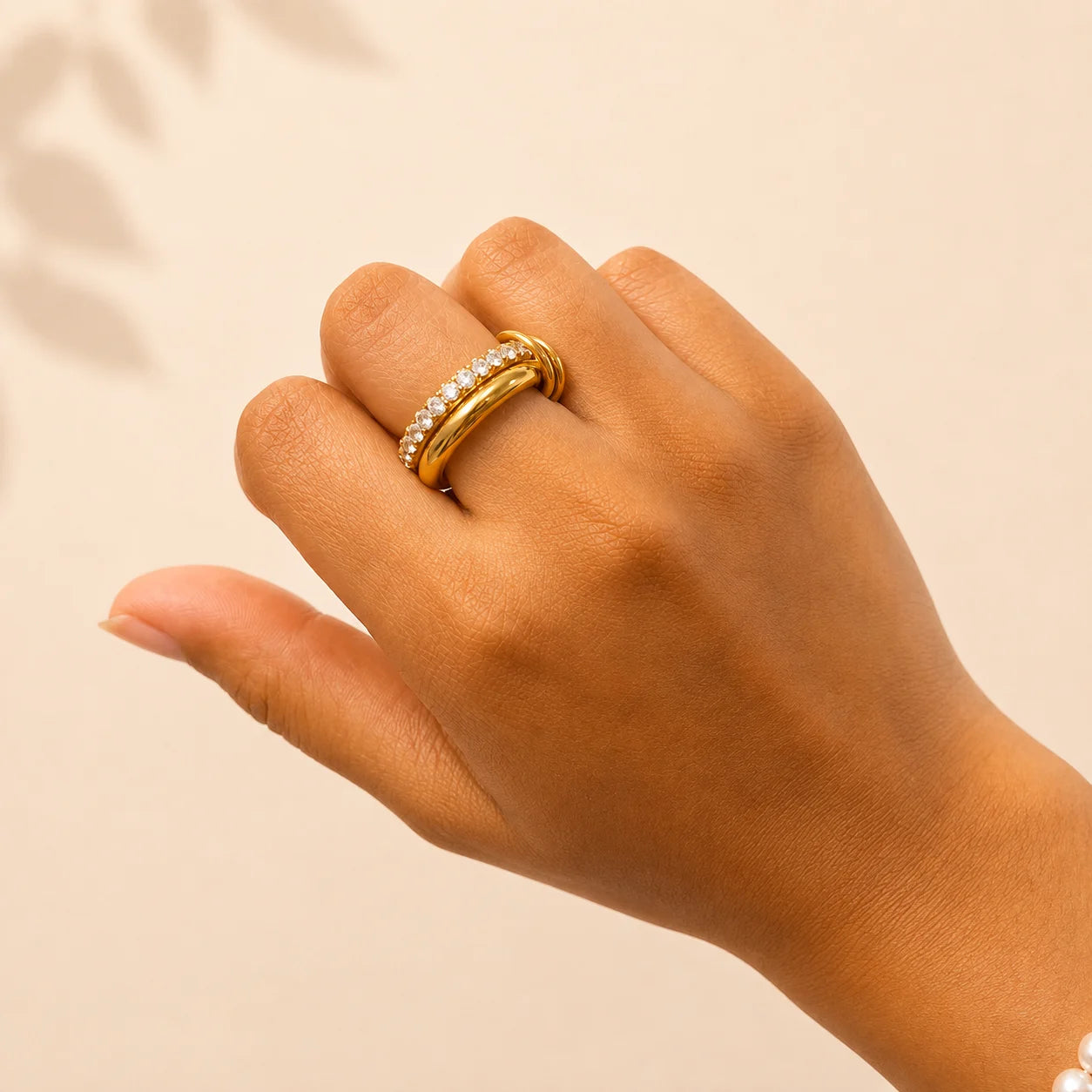 Moonlit Orbit  - 18K Gold Plated