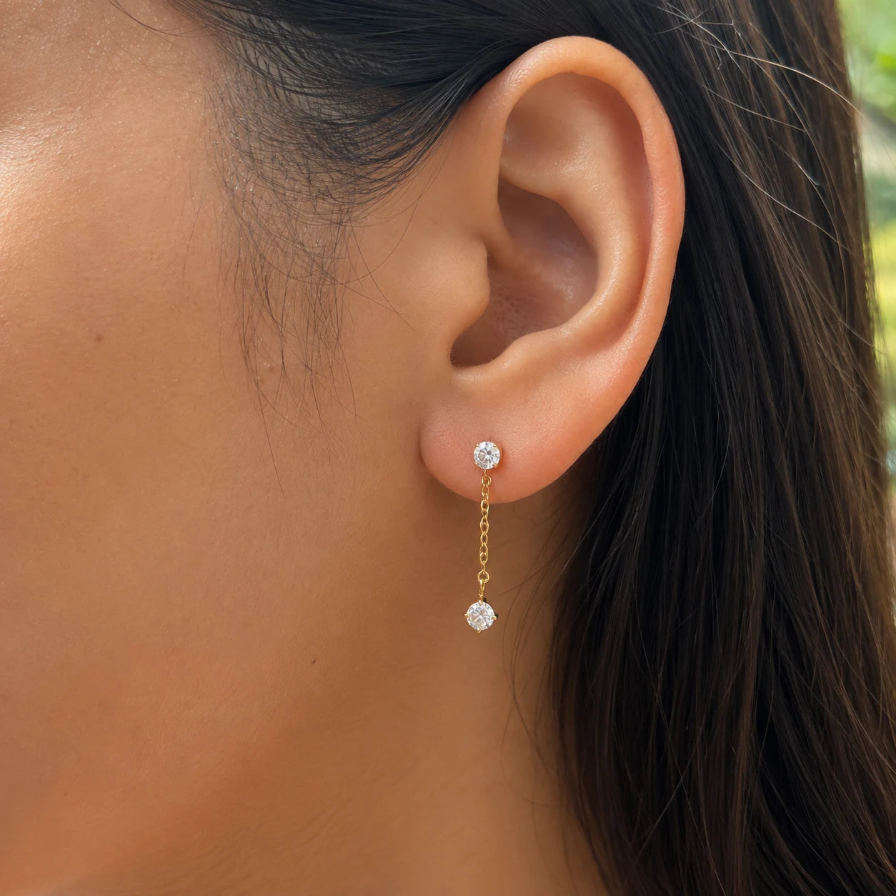 Dangle Theory Earrings - 18K Gold Plated