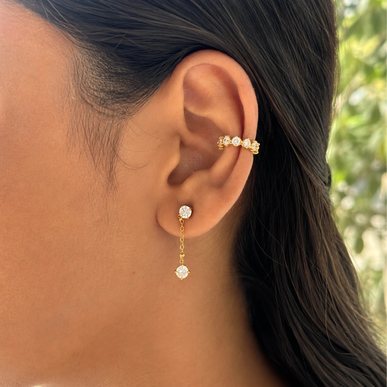 Dangle Theory Earrings - 18K Gold Plated