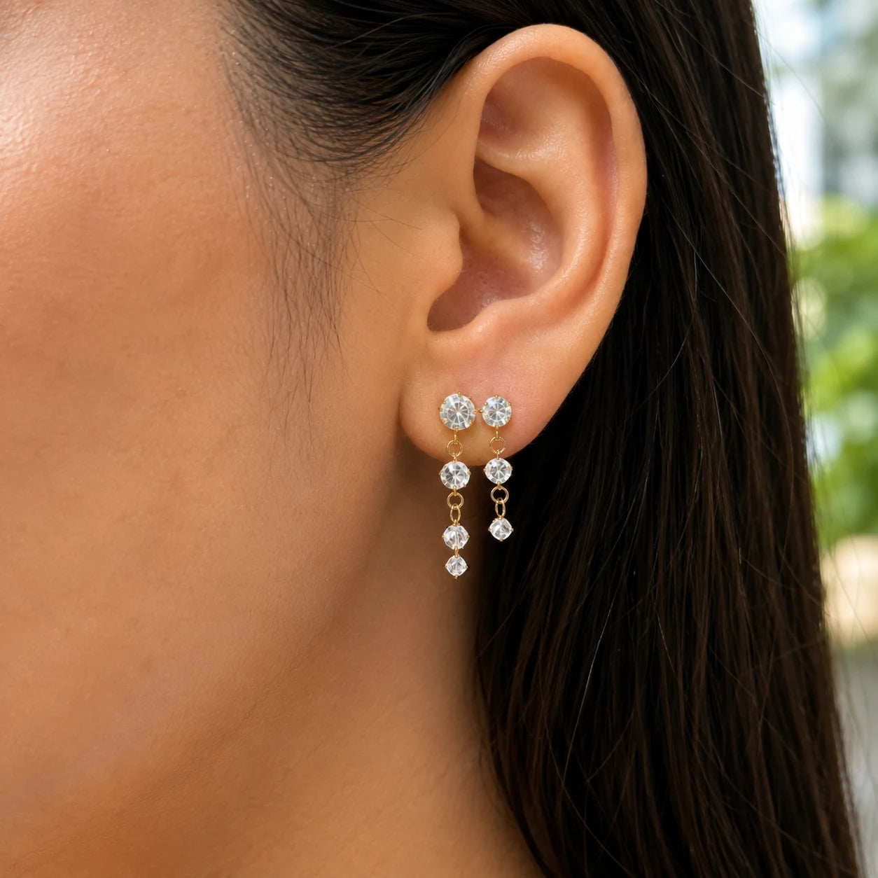 Lightfall Earrings - 18K Gold Plated