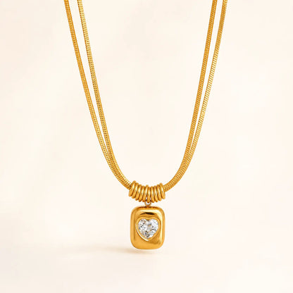 Locket of You Necklace - 18K Gold Plated
