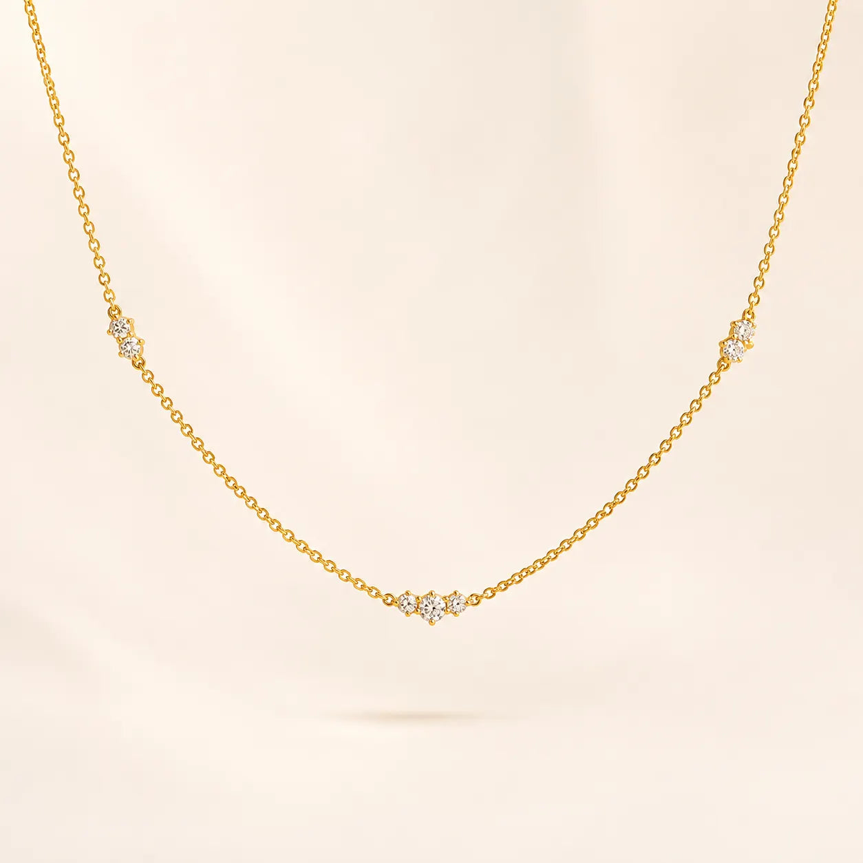 Halo Necklace - 18K Gold Plated