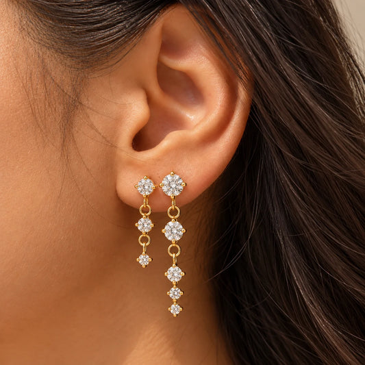 Lightfall Earrings - 18K Gold Plated