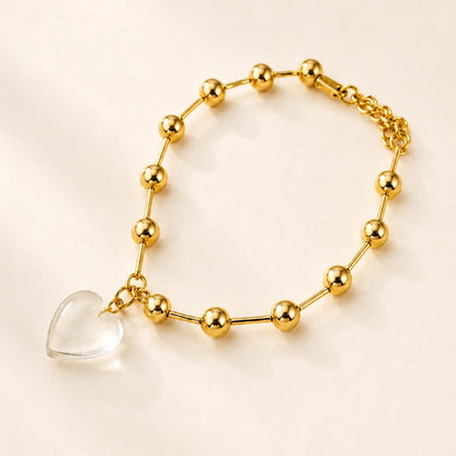 Crystal Love Bracelet - 18K Gold Plated