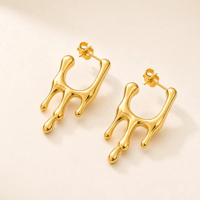Dusk Drop Earrings - 18K Gold Plated