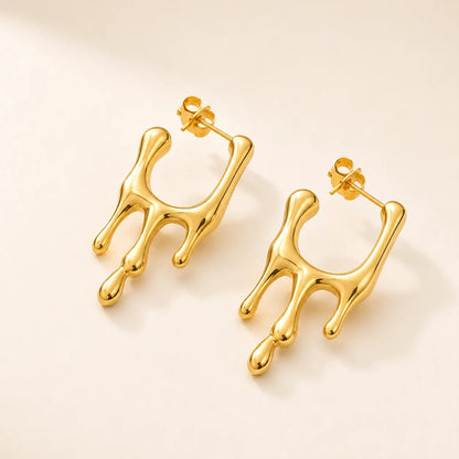 Dusk Drop Earrings - 18K Gold Plated