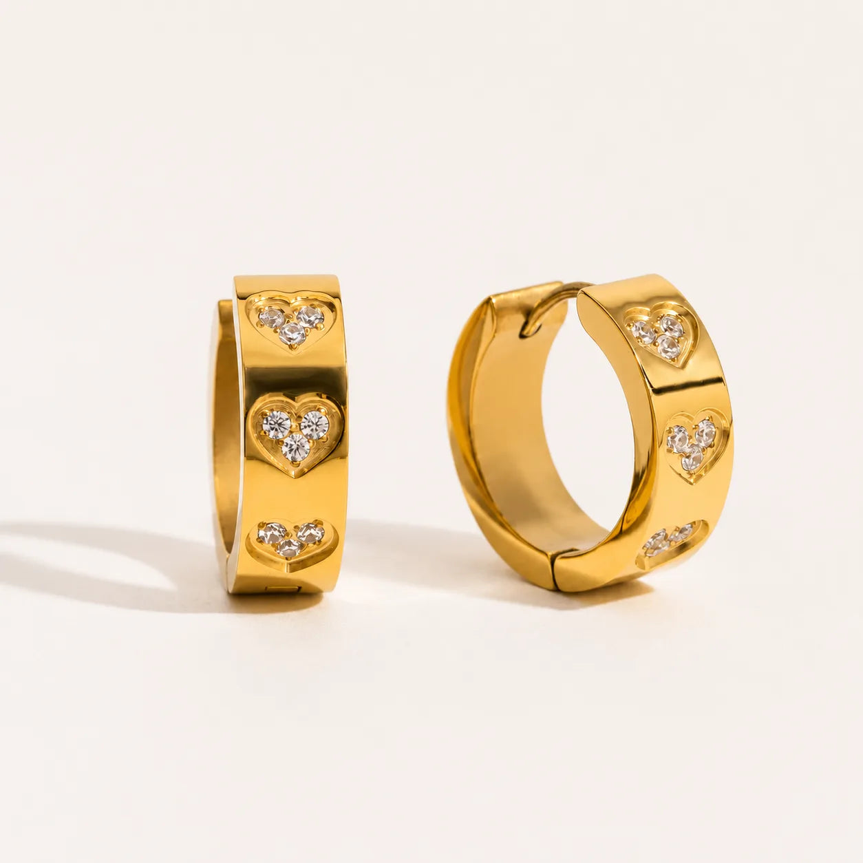 Bae Hoops Earrings - 18K Gold Plated