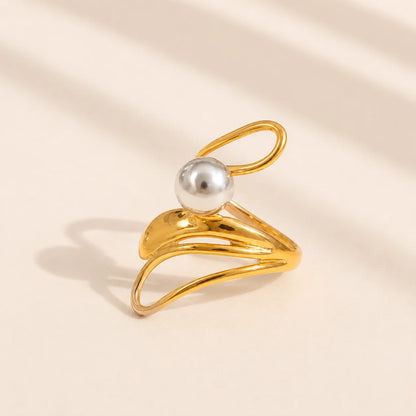 Eclipse Dual Tone Ring - 18K Gold Plated