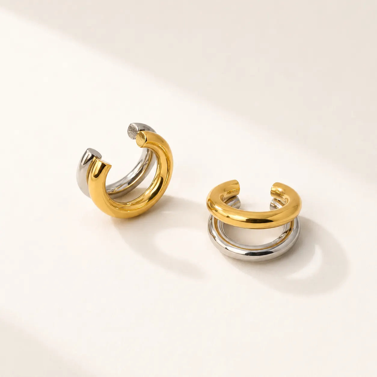Dual Muse Ear Cuff - 18K Gold Plated