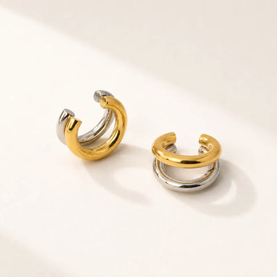 Dual Muse Ear Cuff - 18K Gold Plated