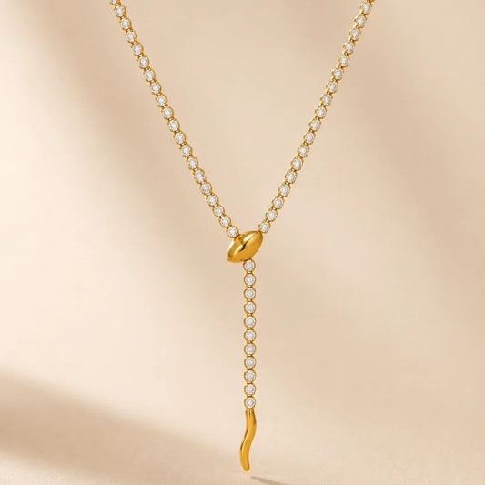 Falling Light Necklace - 18K Gold Plated