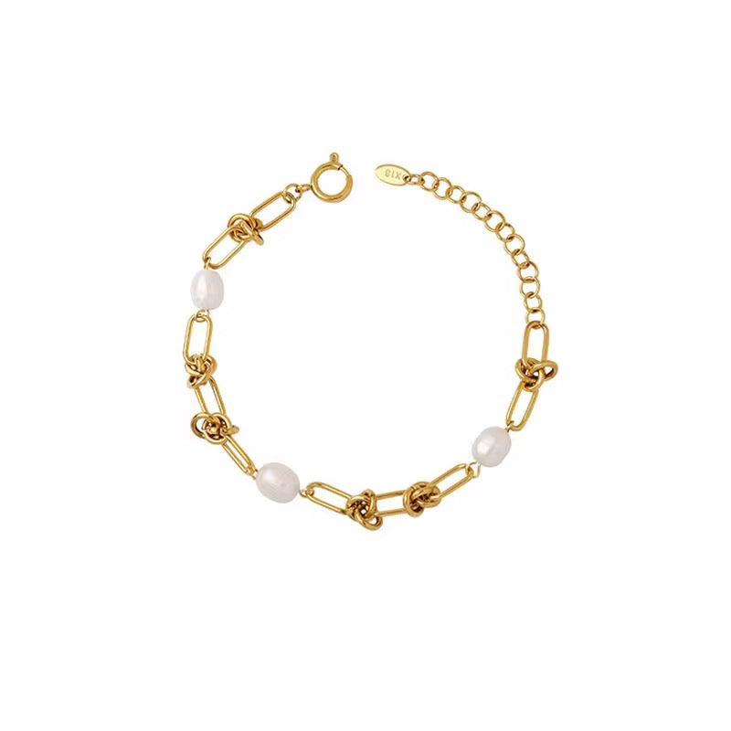 Tied in Pearl Bracelet