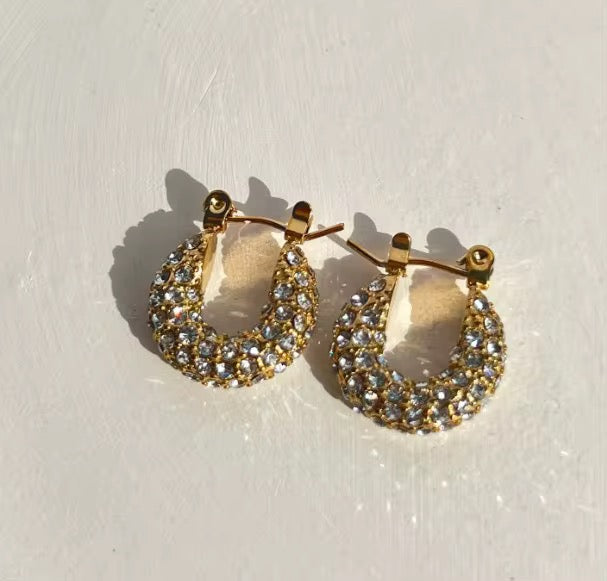 Galaxy Gleam Hoops Earrings