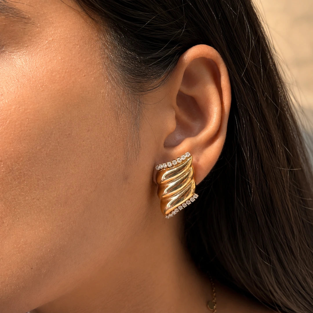 Illuma Earrings - 18K Gold Plated