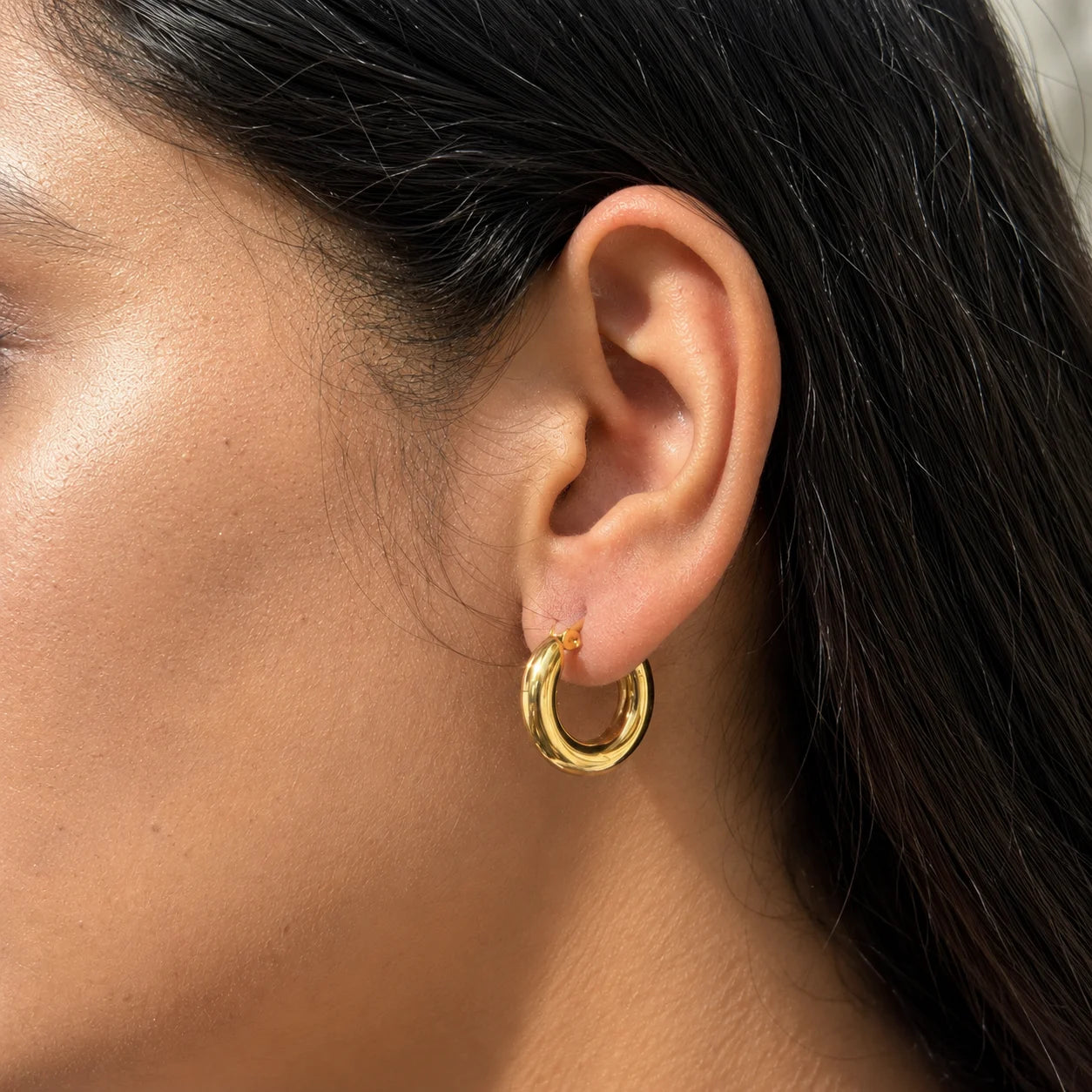 Everyday Embrace Hoops Earrings - 18K Gold Plated