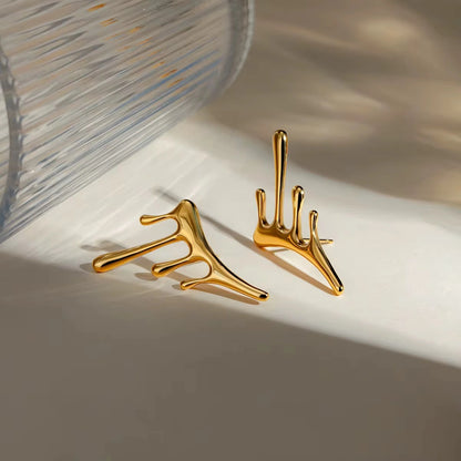 Dew Drops Earrings - 18K Gold Plated