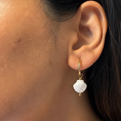 Liora Glow Hoop Earrings - 18K Gold Plated