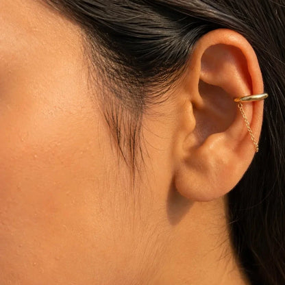 Golden Whisper Ear Cuff - 18K Gold Plated