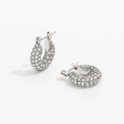 Galaxy Gleam Hoops Earrings - 18K Gold Plated