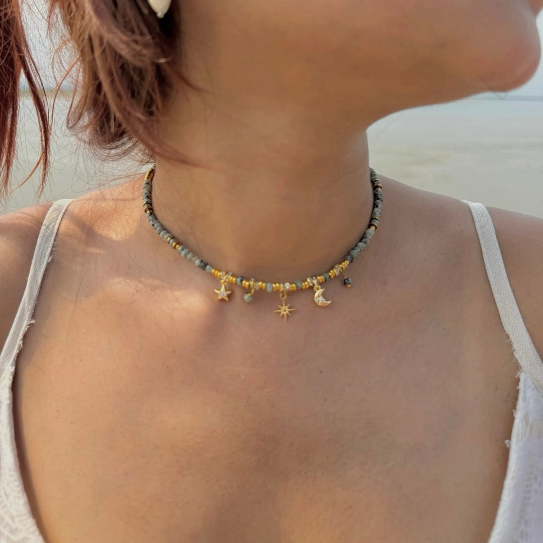 Sienna Charm Necklace - 18K Gold Plated