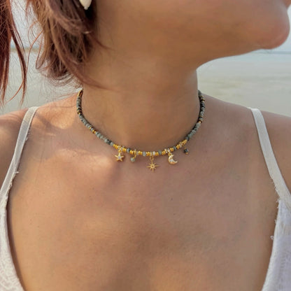 Sienna Charm Necklace - 18K Gold Plated