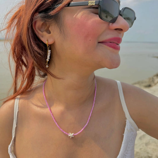 Starfish Blush Shore Necklace - 18K Gold Plated
