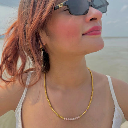 Zora Beaded Necklace - 18K Gold Plated