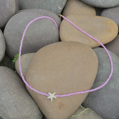 Starfish Blush Shore Necklace - 18K Gold Plated