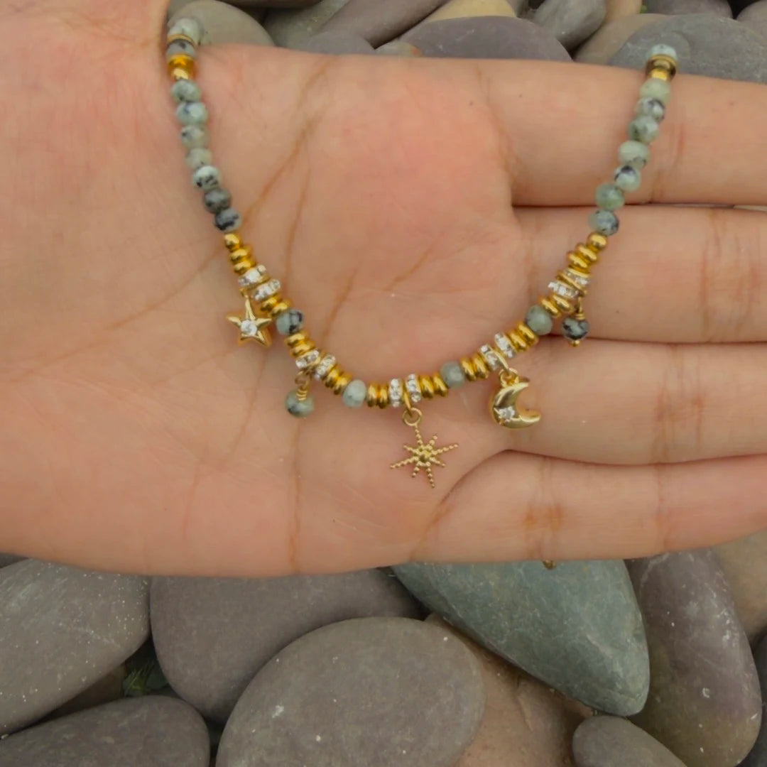 Sienna Charm Necklace - 18K Gold Plated