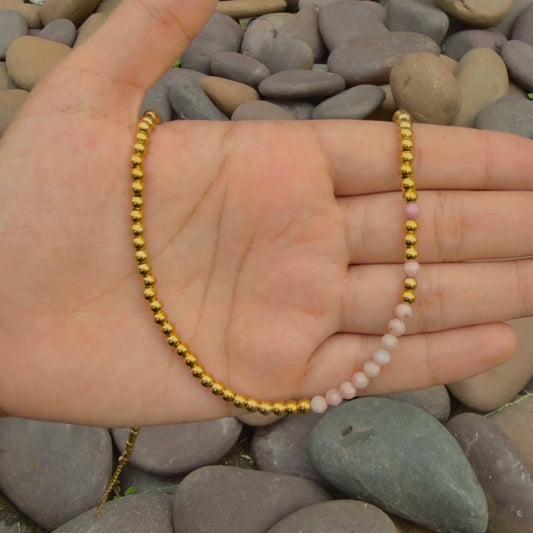 Zora Beaded Necklace - 18K Gold Plated