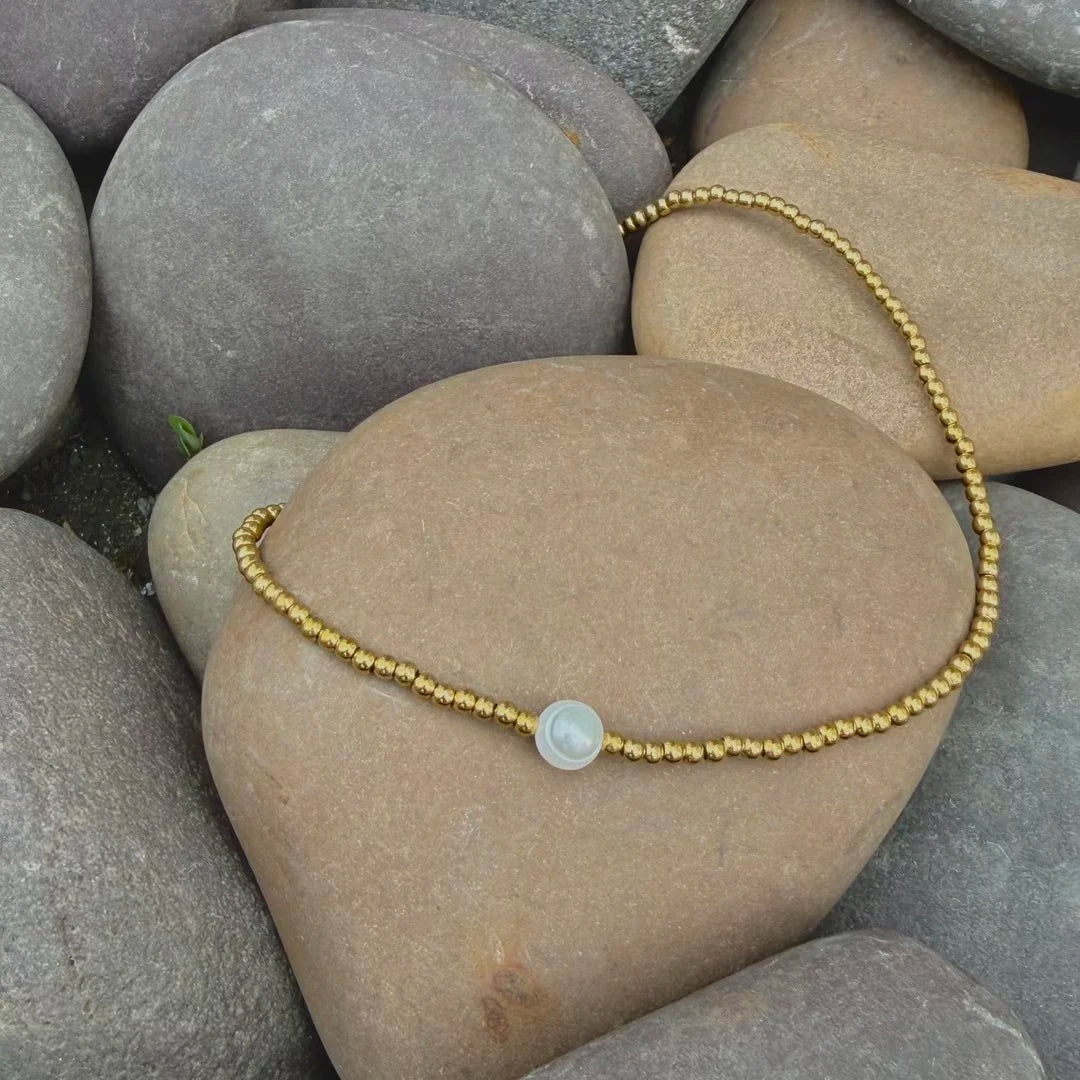 Yara Pearl Necklace - 18K Gold Plated