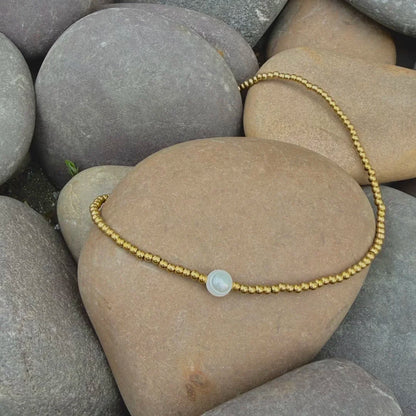 Yara Pearl Necklace - 18K Gold Plated