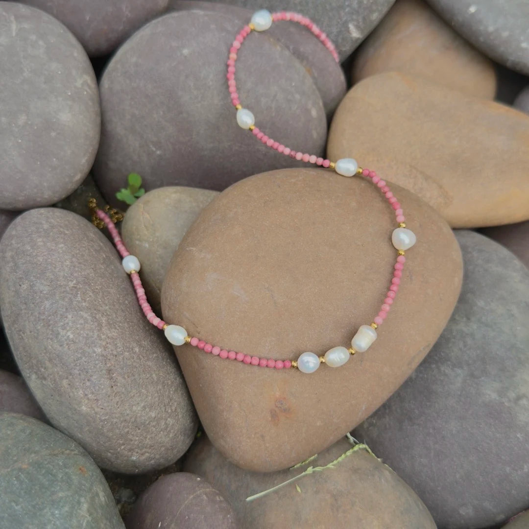 Blush Pearl Necklace - 18K Gold Plated