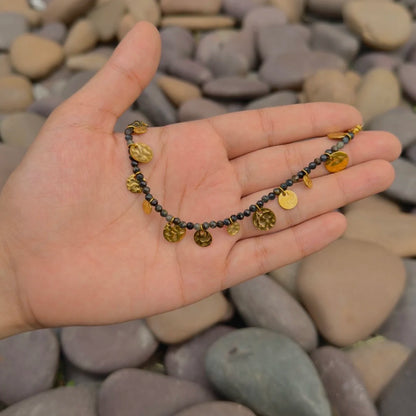 Noir Coin Bracelet - 18K Gold Plated