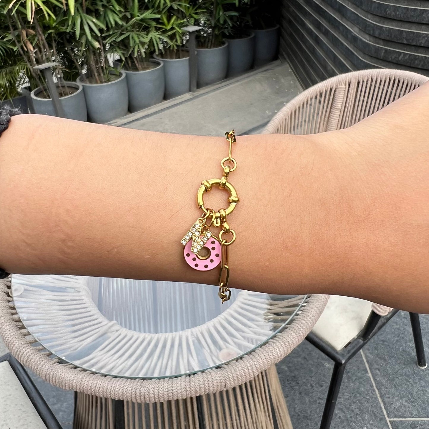 Initial Bond -  Chain Bracelet