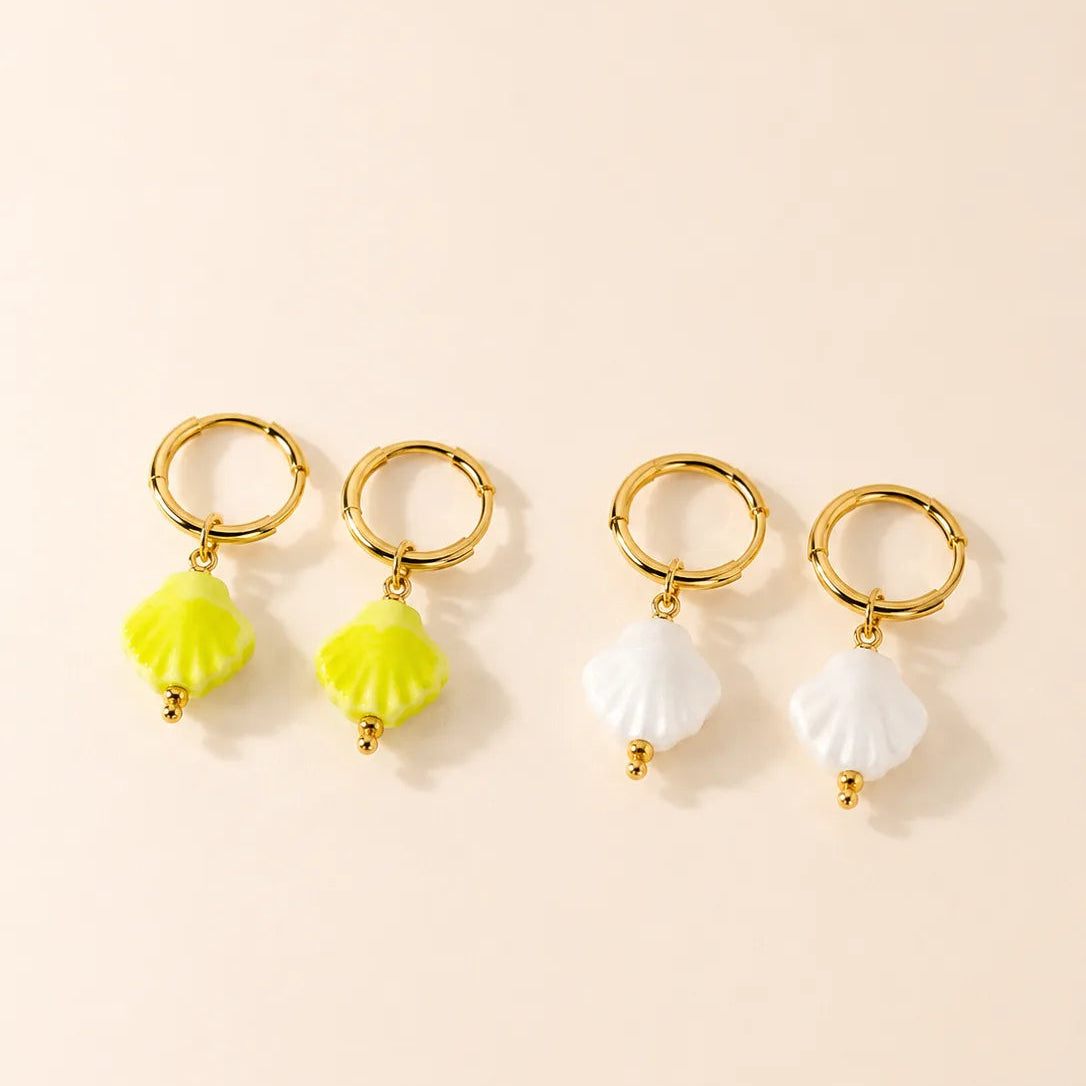Liora Glow Hoop Earrings - 18K Gold Plated