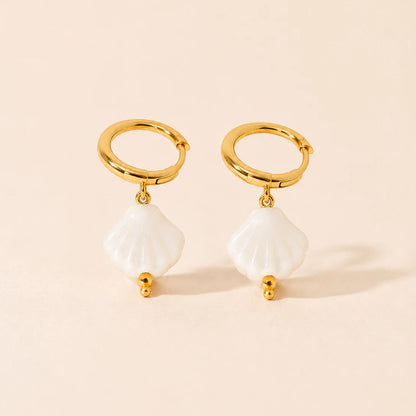 Liora Glow Hoop Earrings - 18K Gold Plated