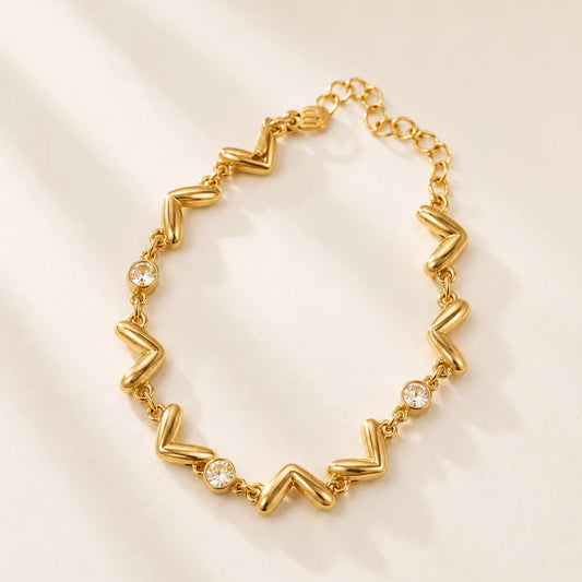 Love Letter Bracelet - 18K Gold Plated