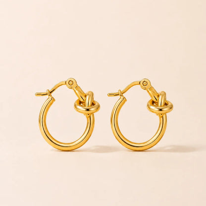 Nova Loop Hoops Earrings - 18K Gold Plated