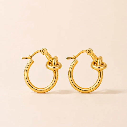 Nova Loop Hoops Earrings - 18K Gold Plated