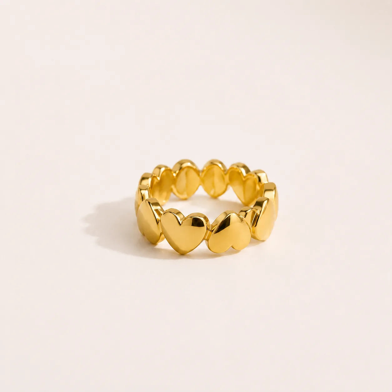 Nysa Heart Ring - 18K Gold Plated