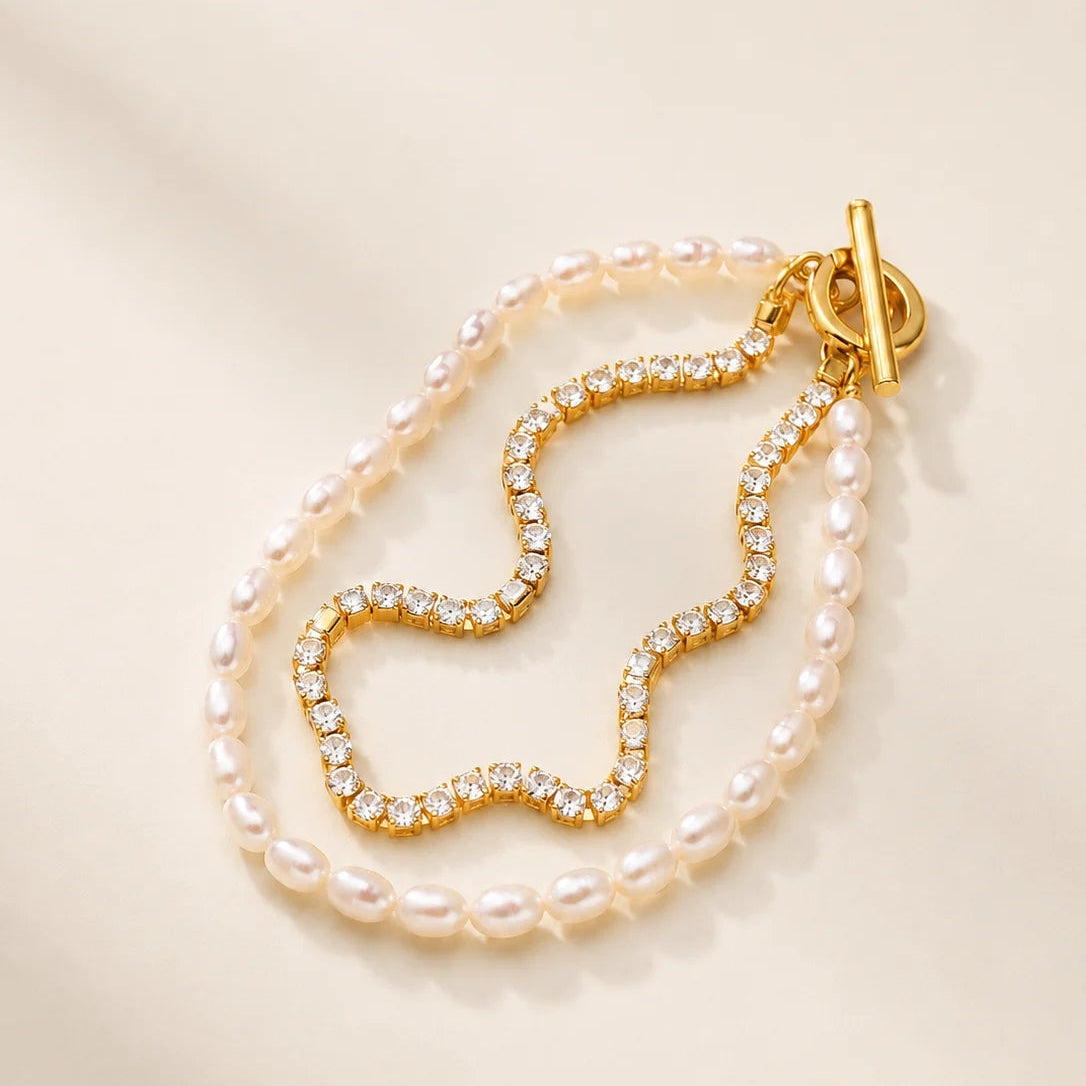 Pearl Breeze Bracelet - 18K Gold Plated