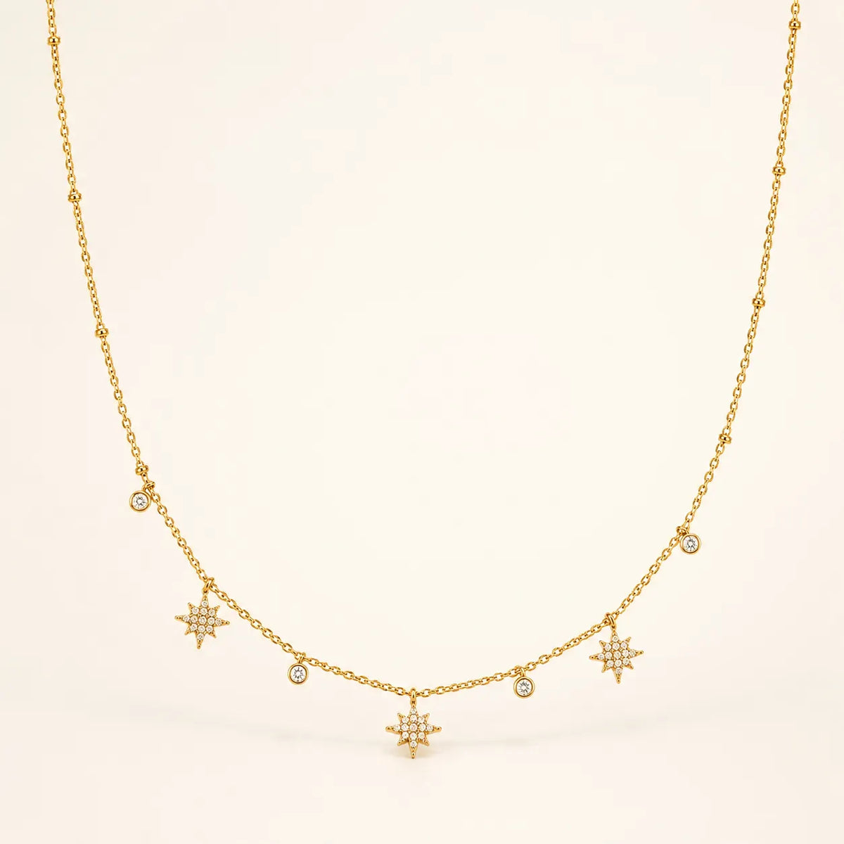 Sparkle Drop Necklace - 18k Gold Plated