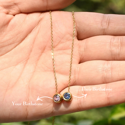 Two of Us Birthstone - 18K Gold Plated