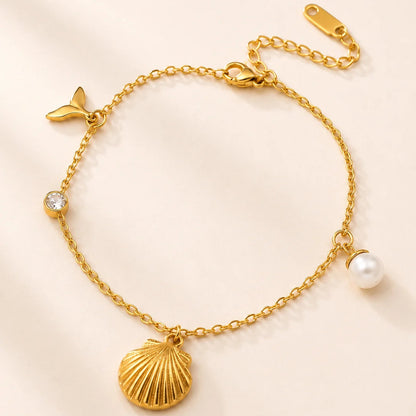 The Coastal Charm Bracelet - 18K Gold Plated